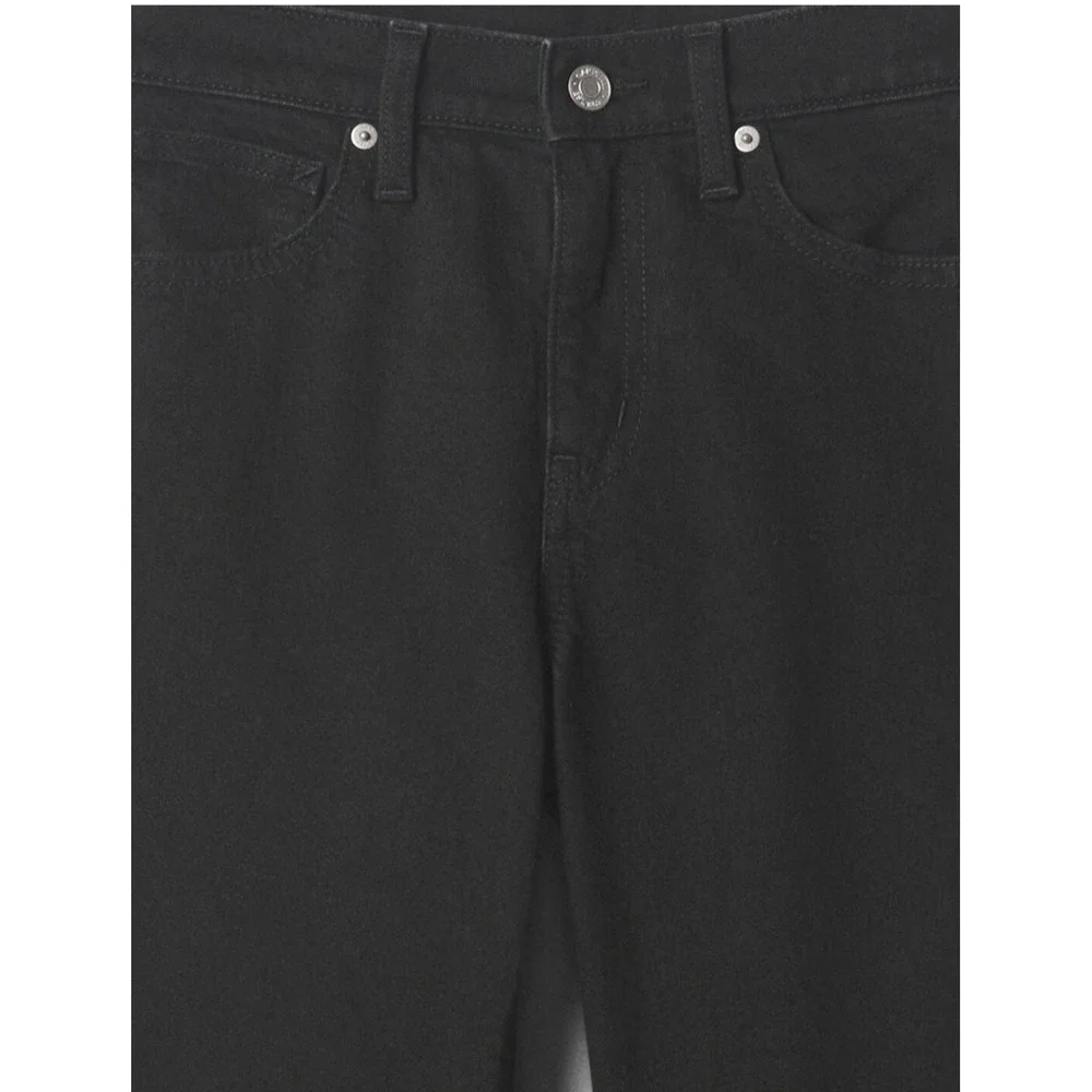 New Gap Jeans 16 Mid Rise Kick Fit Flare Ankle Cropped Black Y2k NWT‎ Stretch